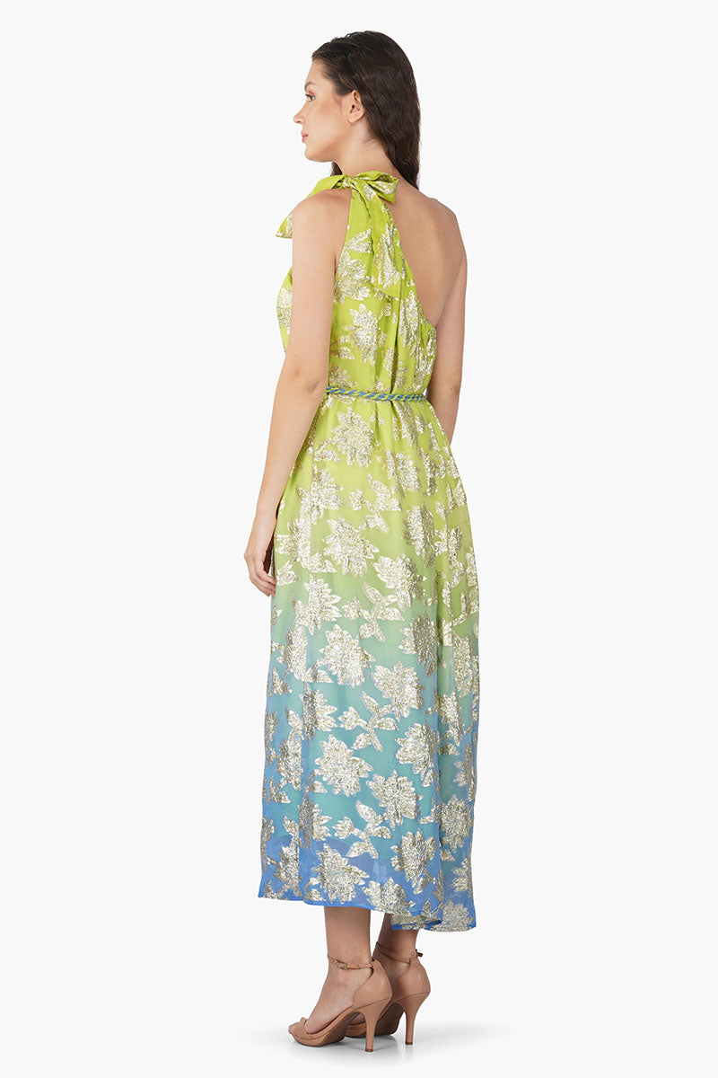 Summer June One Shoulder Lurex Dress