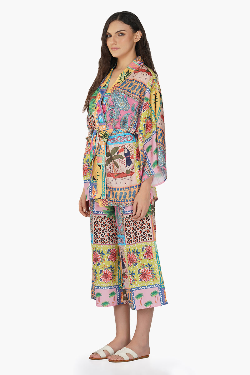 Macaw Pineapple Cover Up Top