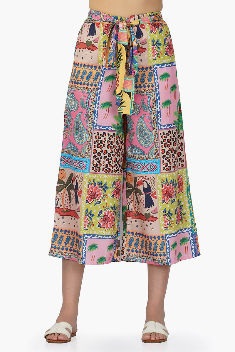 Macaw Pineapple Button Up Pants