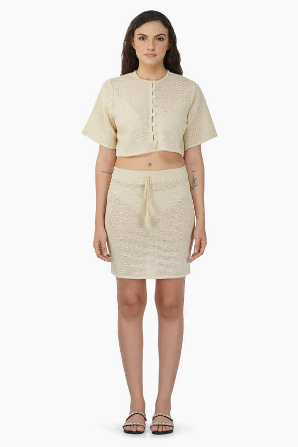 Uma Mesh Short Skirt