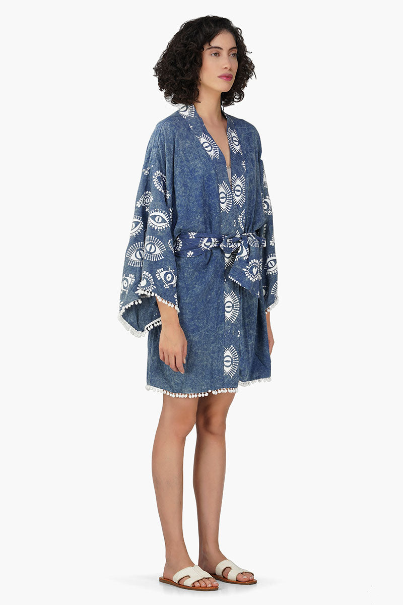 Soul Gypsy Eye Printed Cover Up