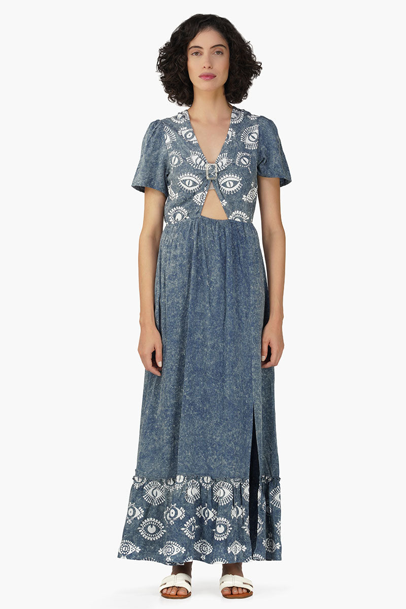Soul Gypsy Eye Maxi Dress S