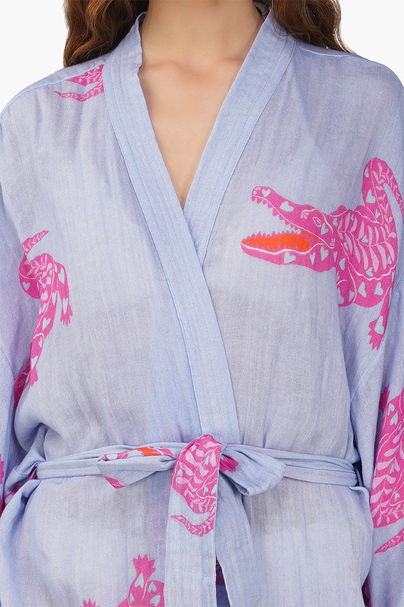 Chasing Croco Lavender Cover Up