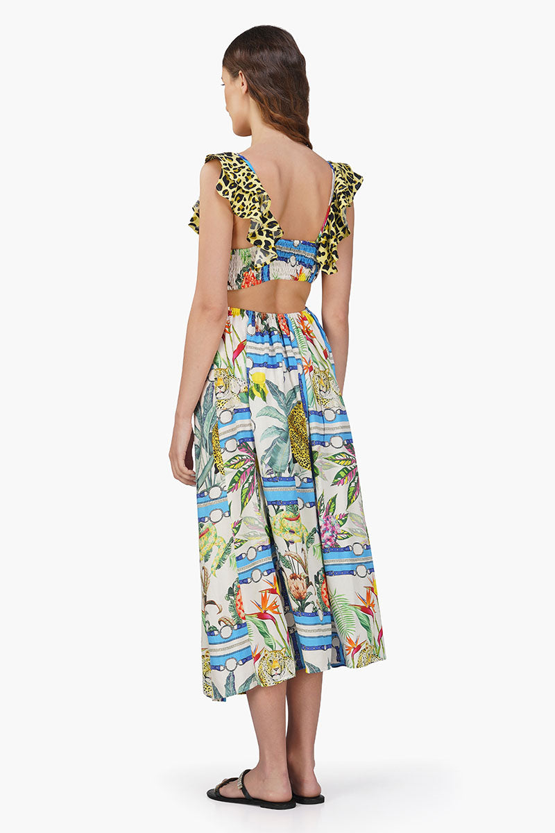 Jungle Paradise Printed Maxi Dress