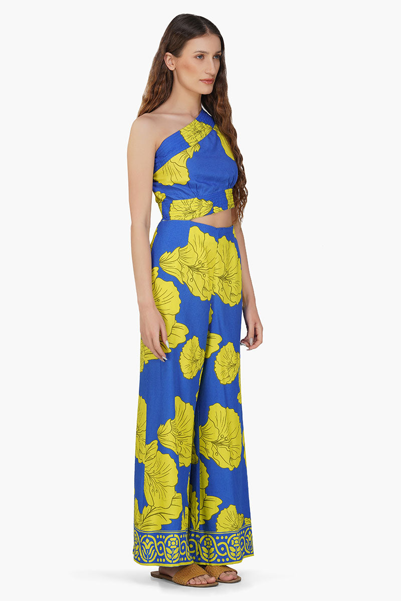 Yellow Daze Printed Jumpsuit