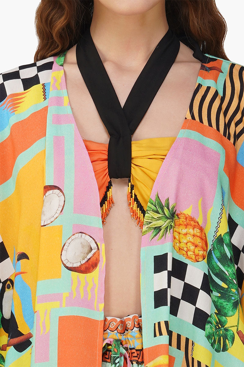 Barbara Toucan Printed Cover Up