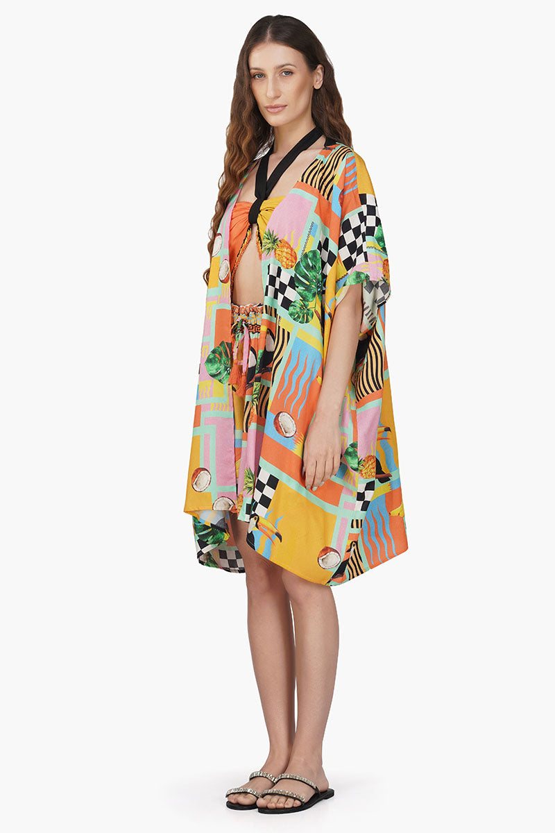 Barbara Toucan Printed Cover Up