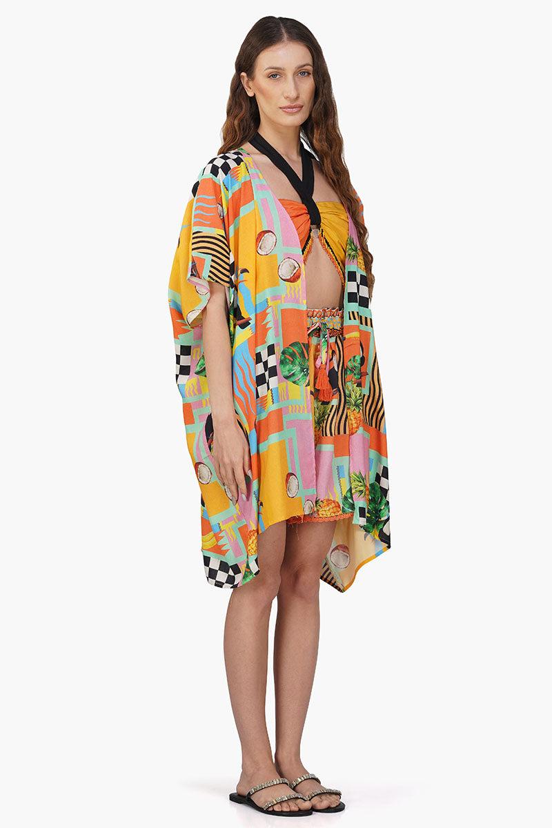 Barbara Toucan Printed Cover Up