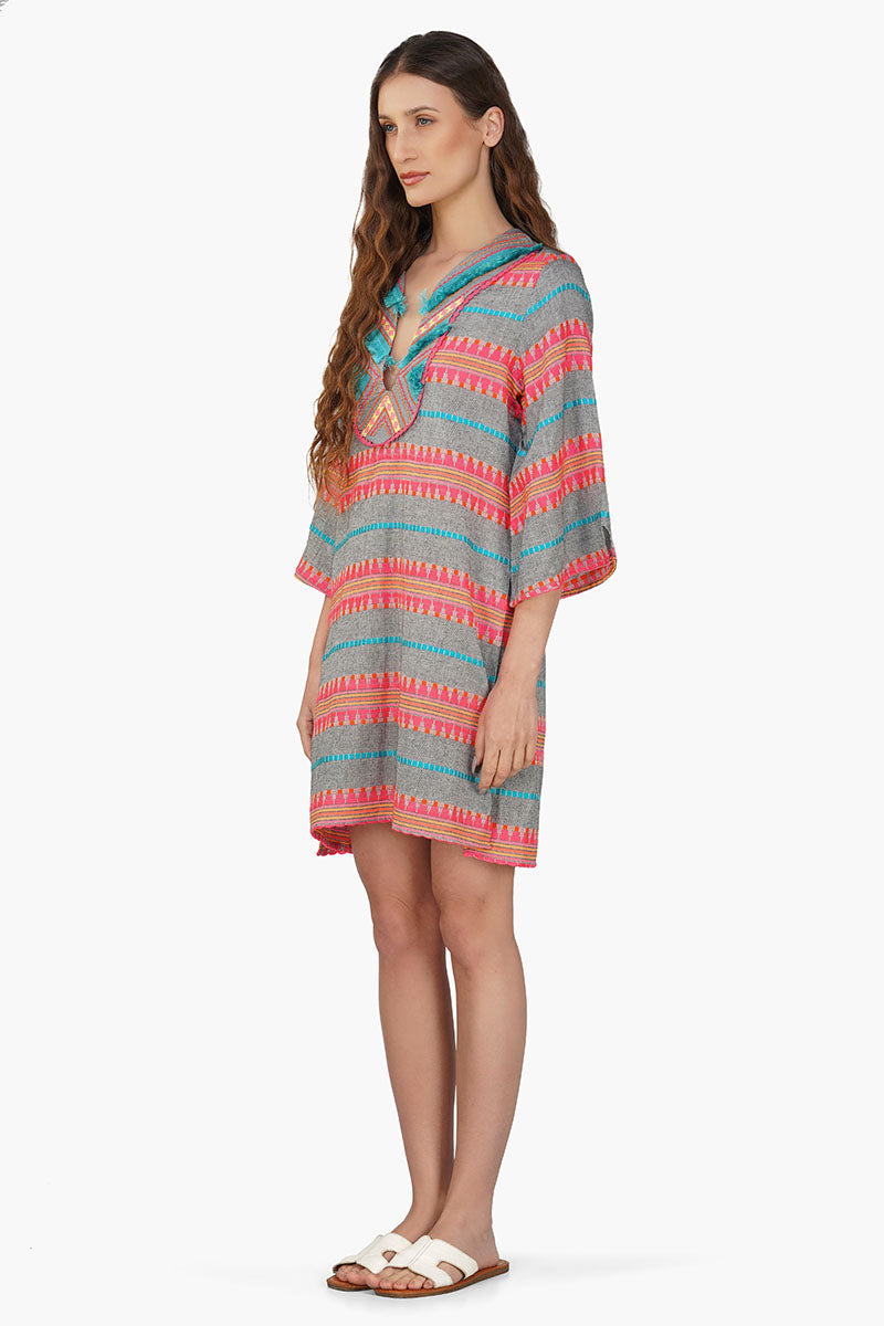 Starlette Yarn Dyed Stripe Short Dress