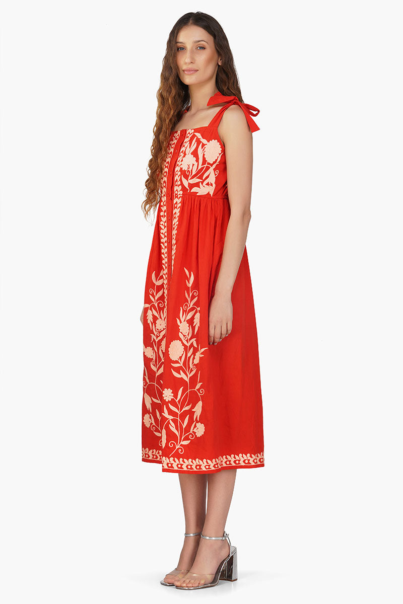 Clara Embroidered Dress