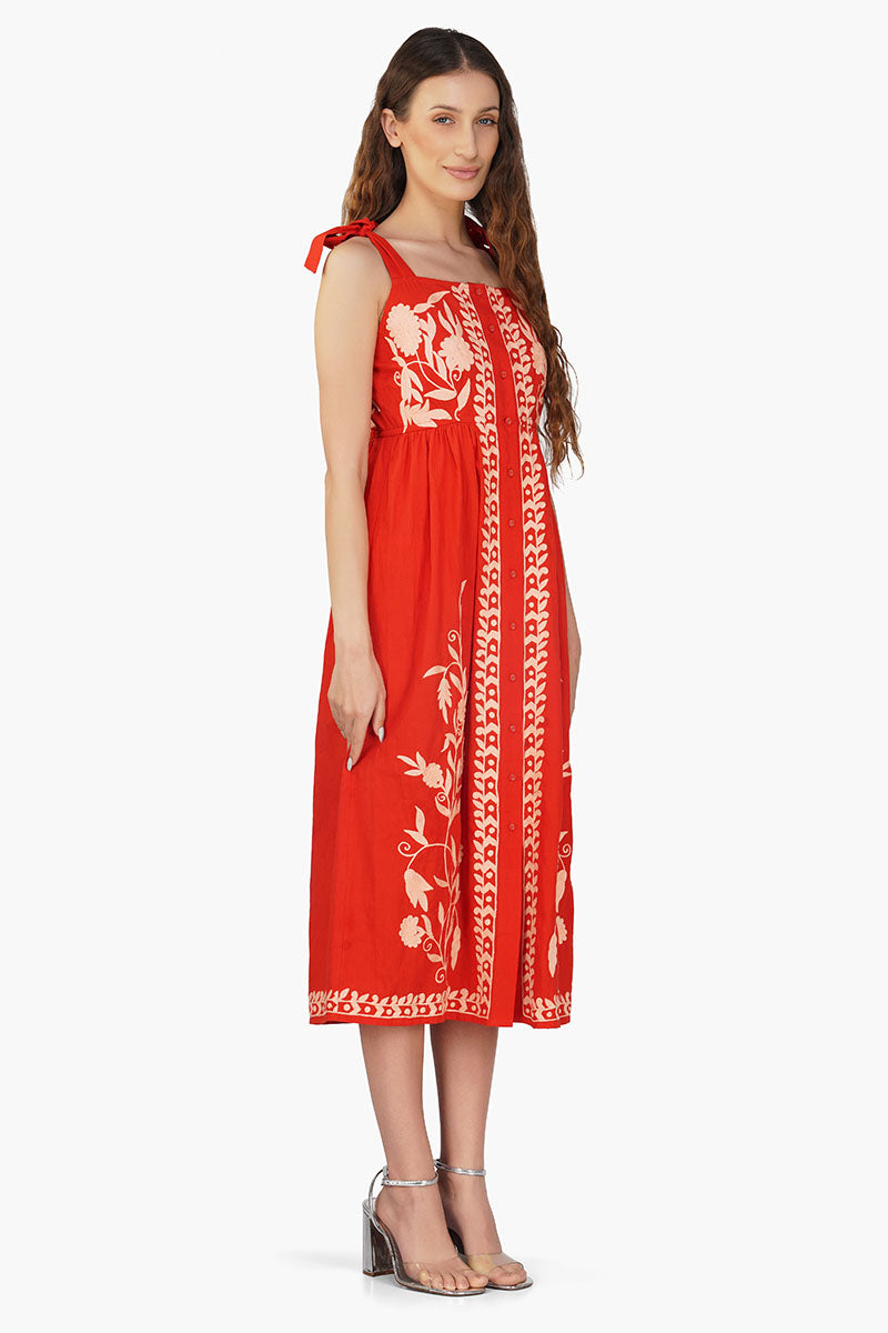 Clara Embroidered Dress