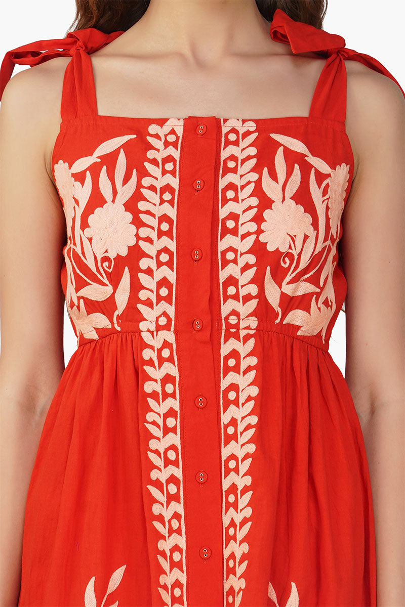 Clara Embroidered Dress