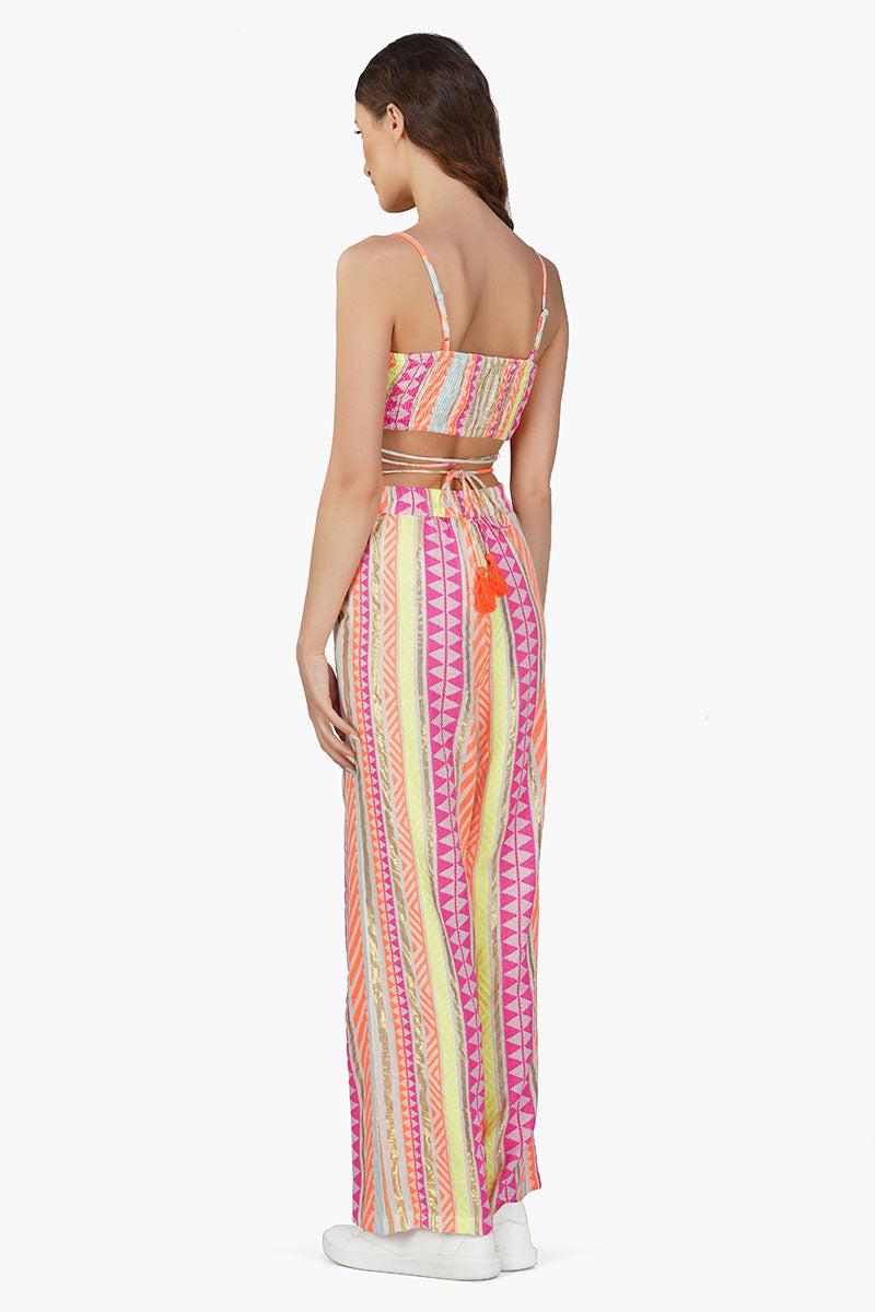 Fluorescent Striped Top