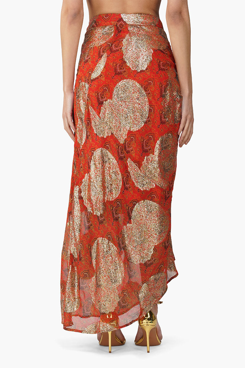 Omnia Lurex Frill Skirt