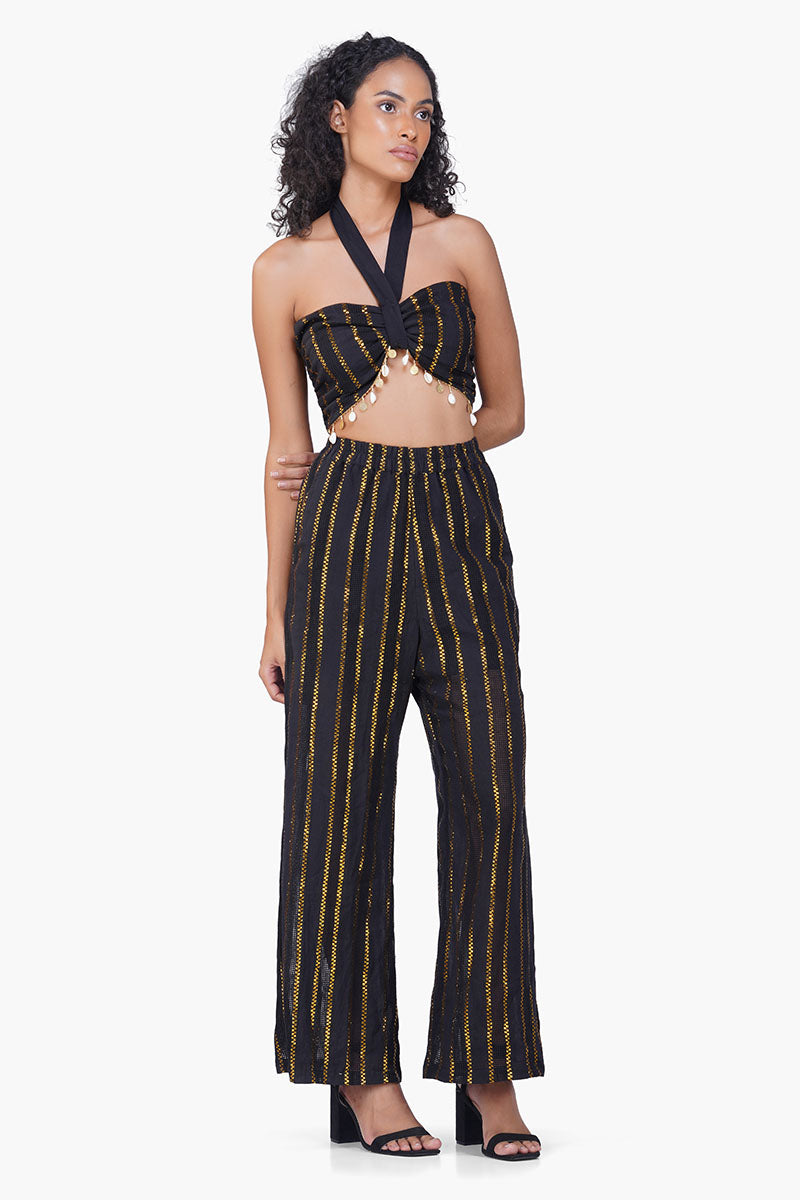 Gold Charm Seashell Croptop