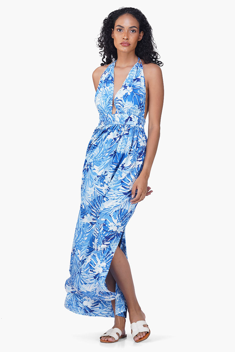 Tropical Blue Maxi Dress Tropical Blue Maxi Dress