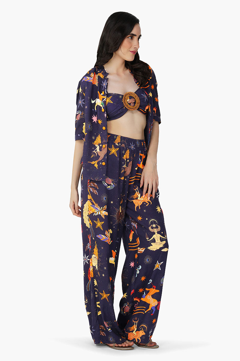 Dark Night Celestial Printed Shirt