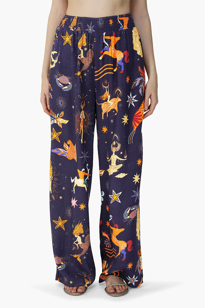 Dark Night Celestial Printed Pants