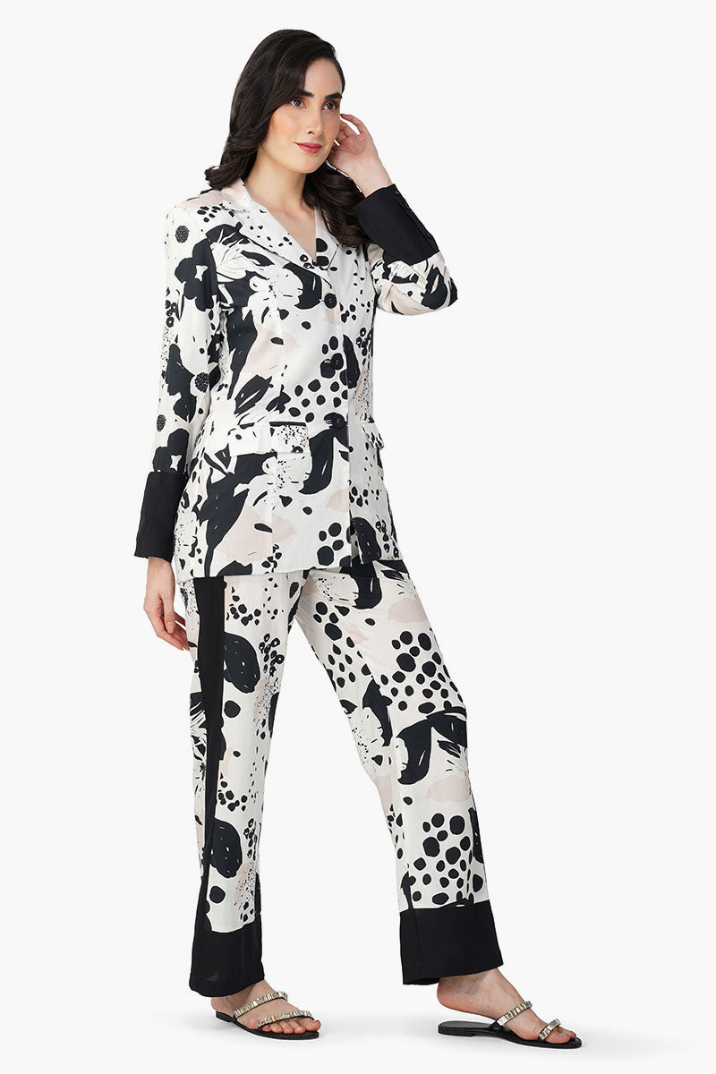 Garden Of Flowers Printed Blazer