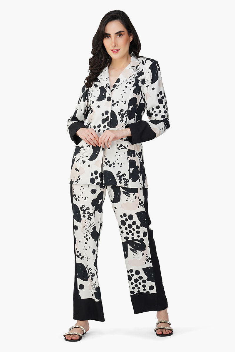 Garden Of Flowers Printed Blazer