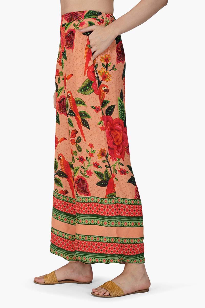 Tropical Bloom Straight Pants