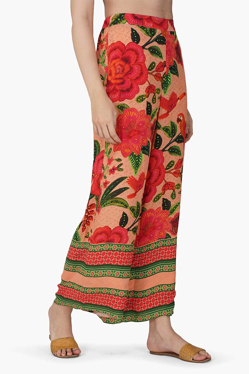 Tropical Bloom Straight Pants
