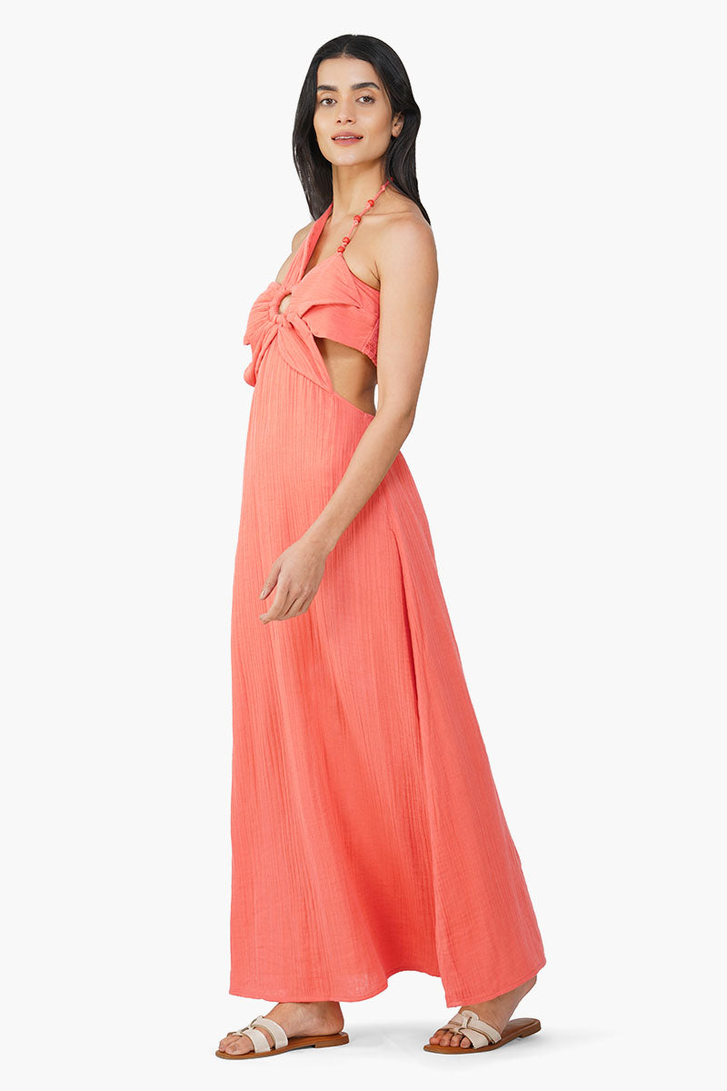 Nash Coral Flora Solid Dress