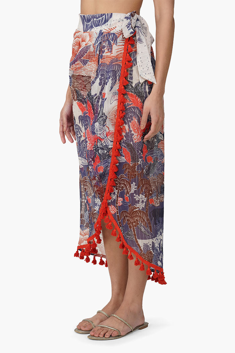 Taste Of Blue Tropics Sarong
