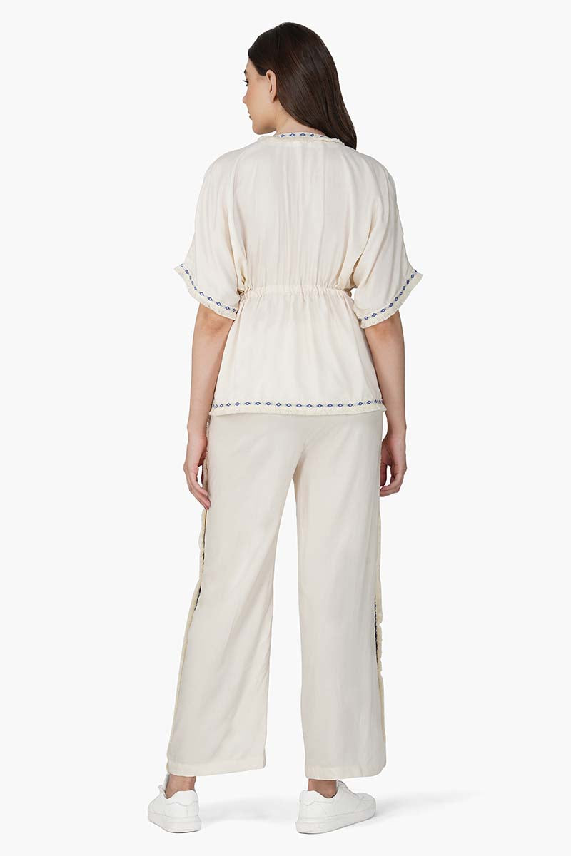 Palm Queen Embellished Short Cover Up