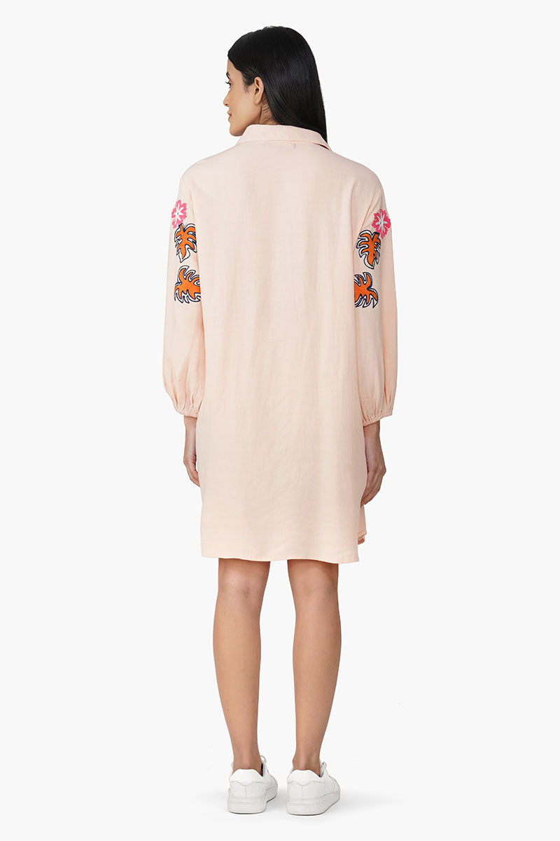 Secret Flora Farm Embroidered Shirt Dress