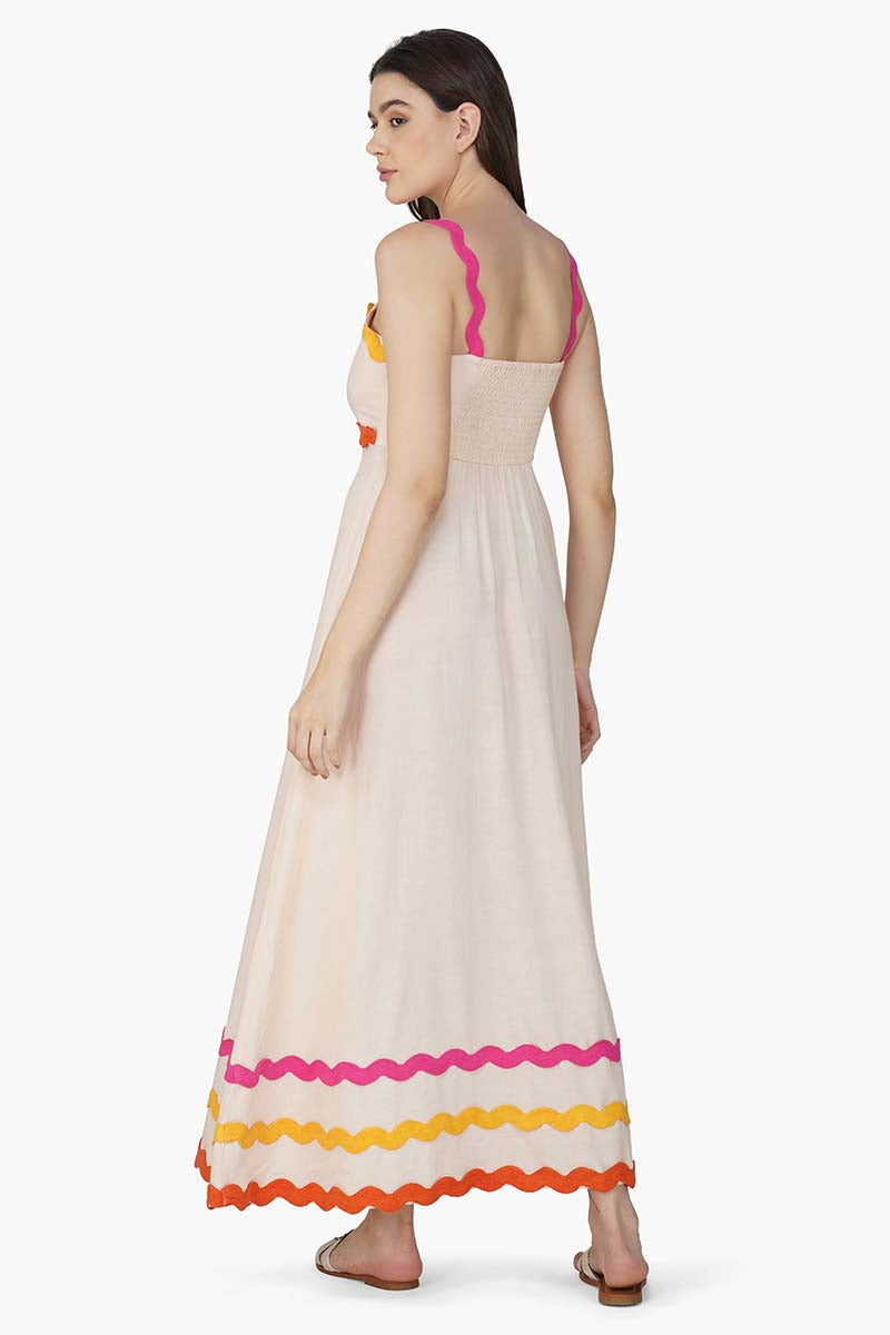 Lost In Rainbow Solid Maxi Dress