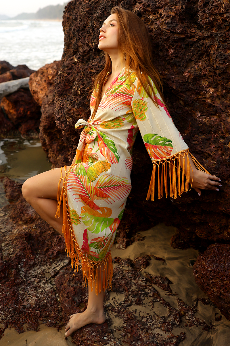 Dua Multi Tropic Printed Cover Up