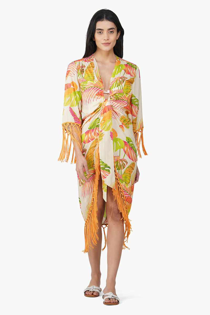 Dua Multi Tropic Printed Cover Up