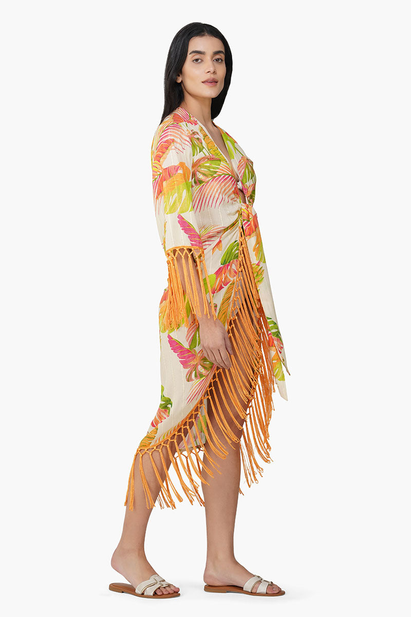 Dua Multi Tropic Printed Cover Up