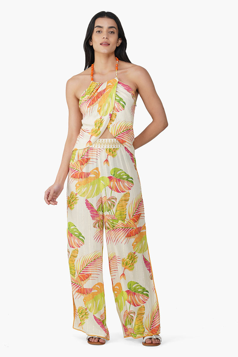 Dua Multi Tropics Printed Flaired Pants