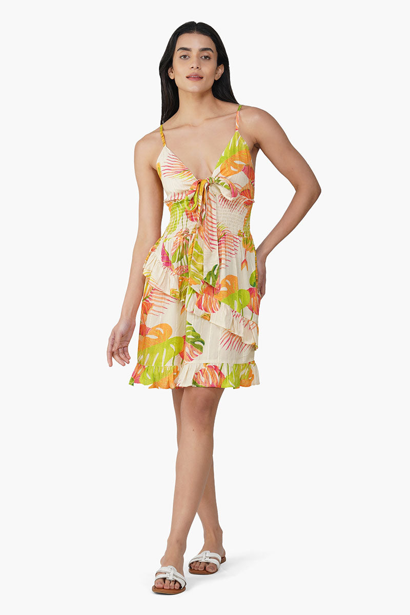 Dua Multi Tropics Printed Short Dress