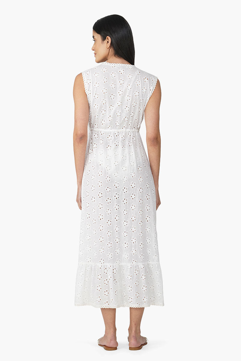 Casa Schiffli Front Single Tie Cover Up