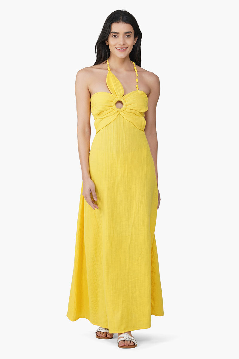 Nash Yellow Flora Dress