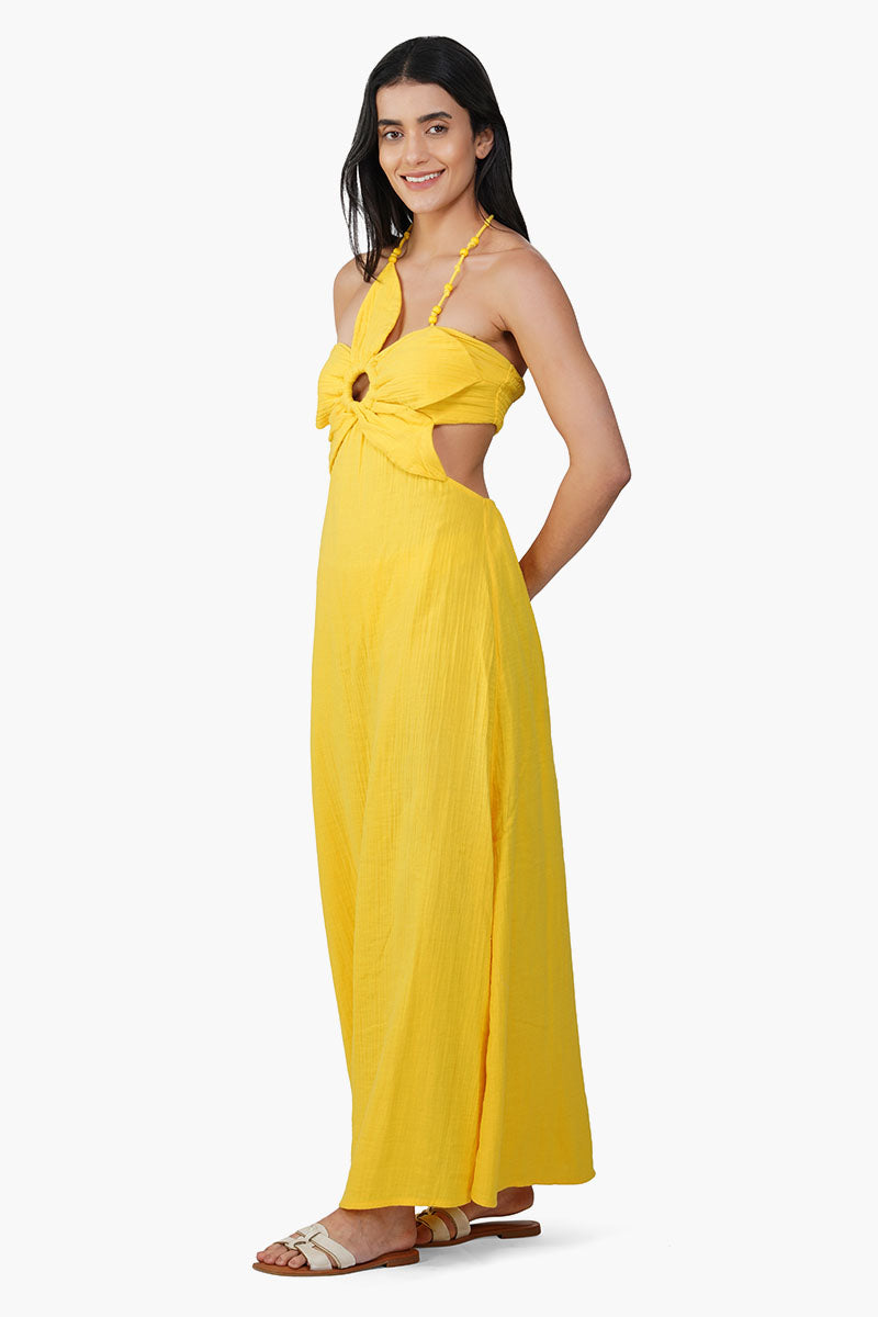 Nash Yellow Flora Dress