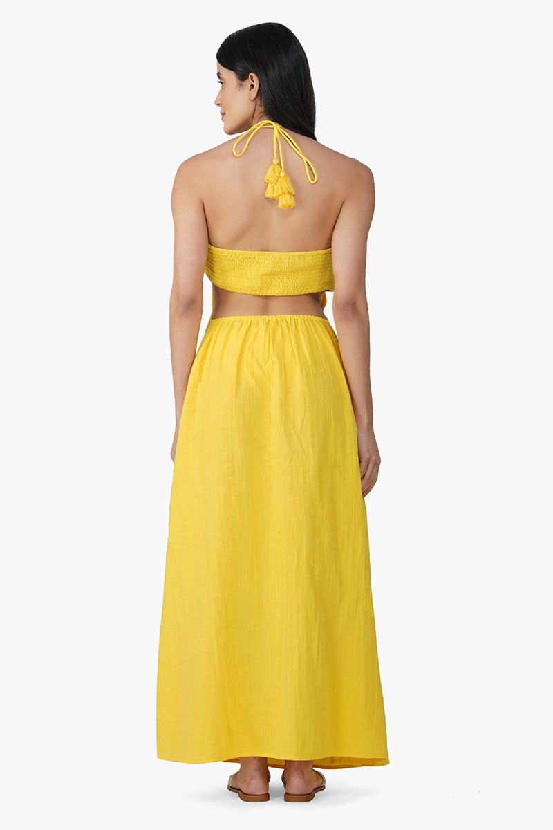 Nash Yellow Flora Dress