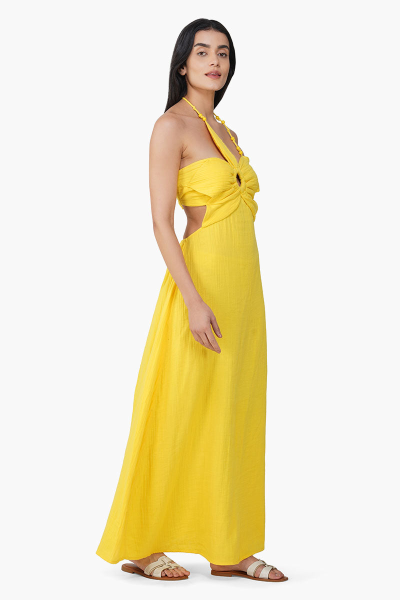 Nash Yellow Flora Dress