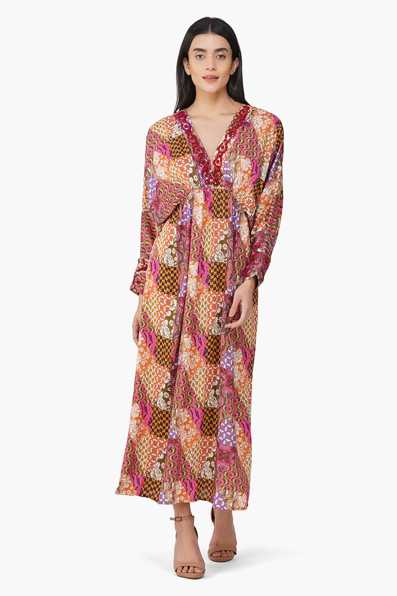 Lady Multiflora Embroidered Dress