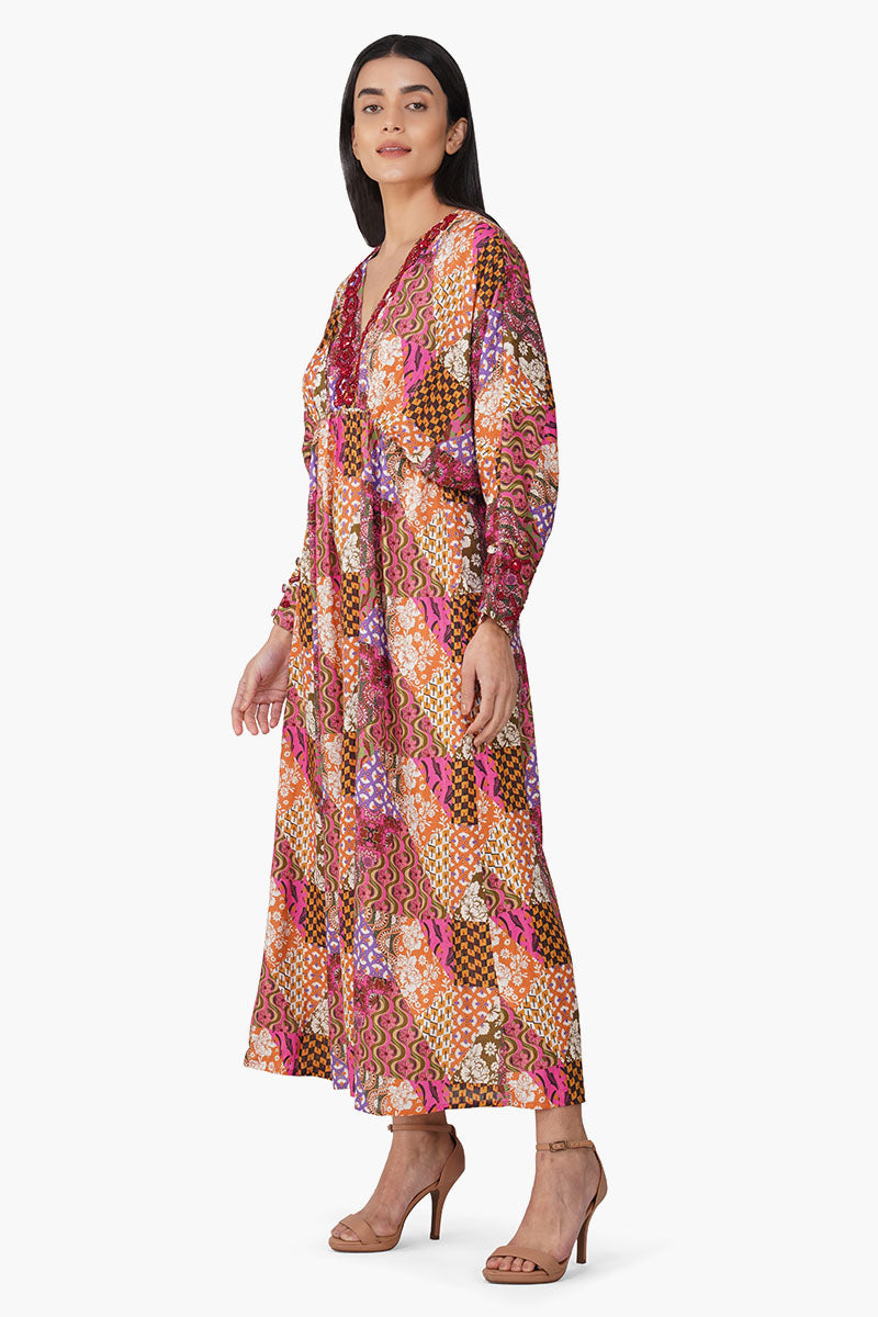 Lady Multiflora Embroidered Dress