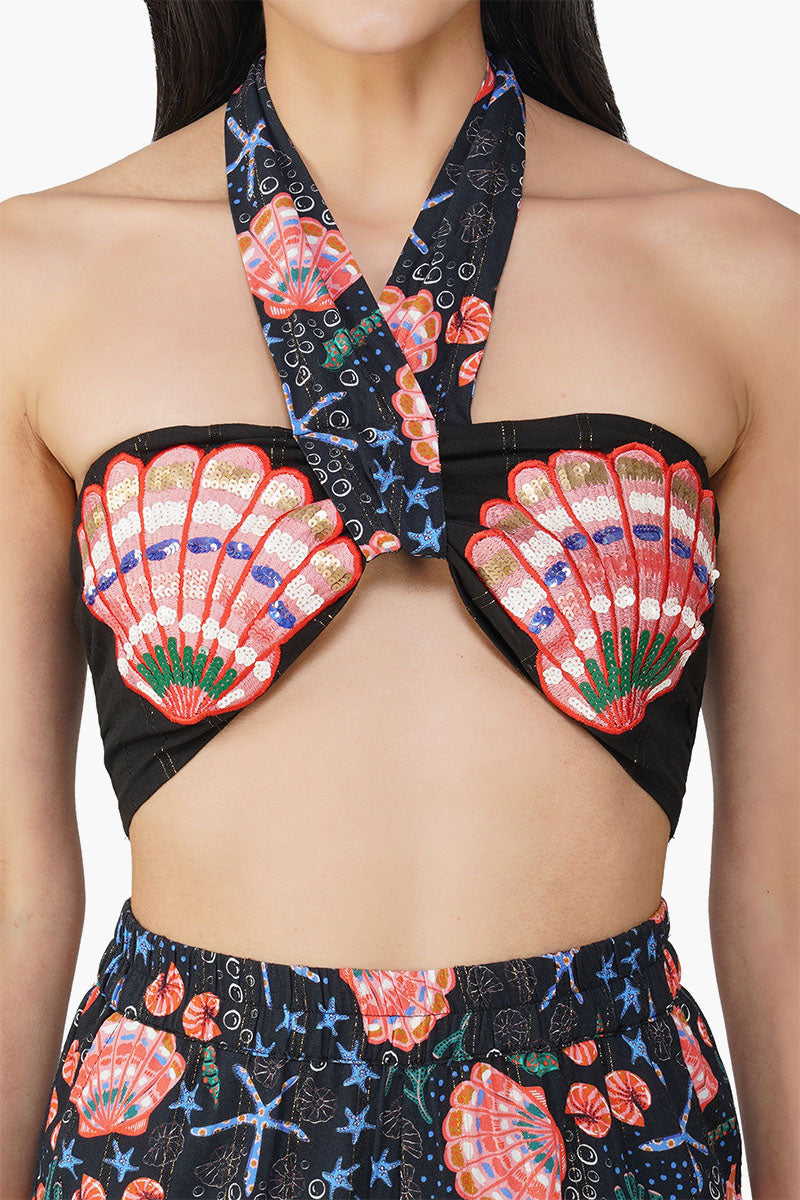 Midnight Shell Embellished Pant