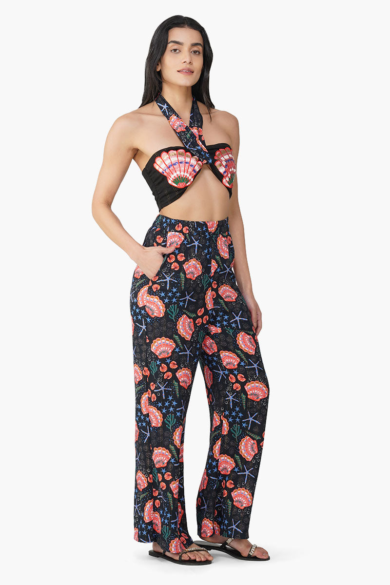 Midnight Shell Embellished Pant
