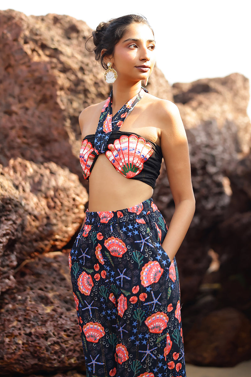 Midnight Shell Embellished Top