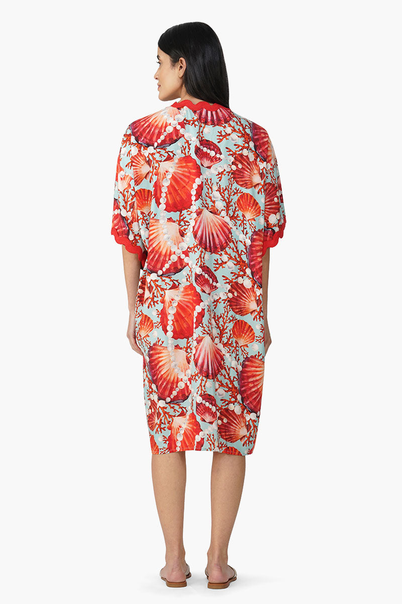 Nori Pearl Shell Printed Cover Up