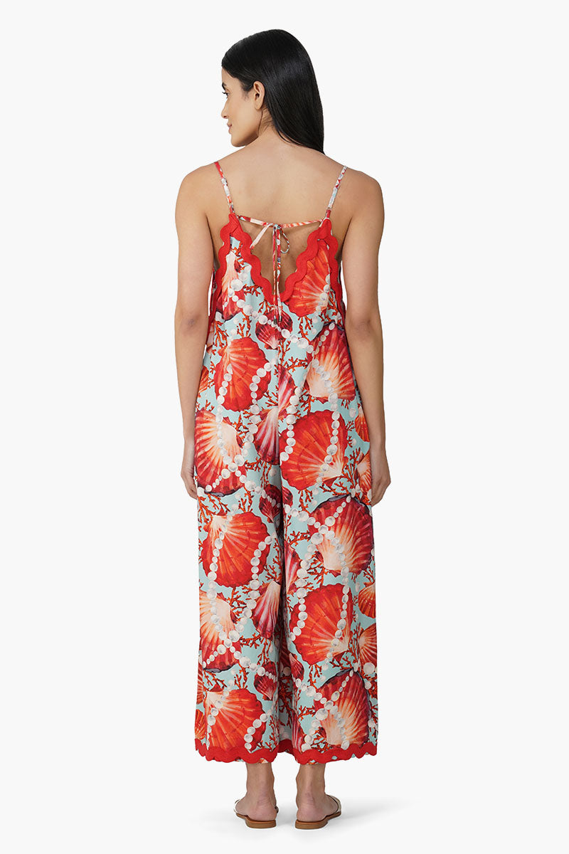 Nori Pearl Shell Printed Jumpsuit