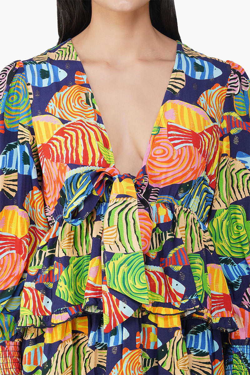 Tuna Marissa Multi Printed Short Dress