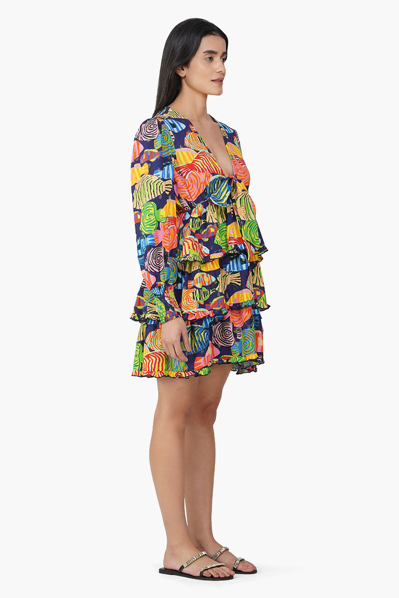 Tuna Marissa Multi Printed Short Dress